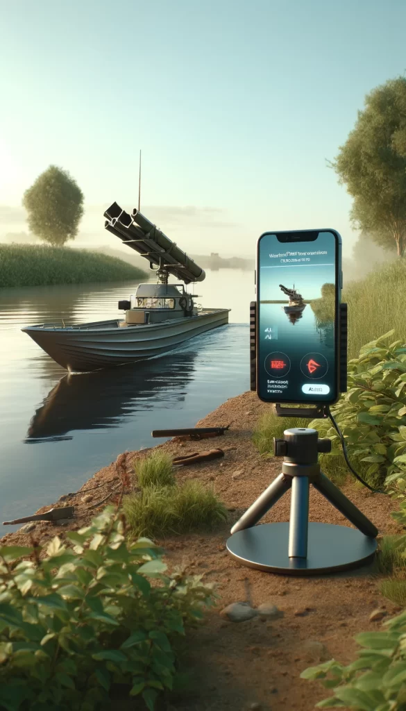 Marine drone detection with mobile device